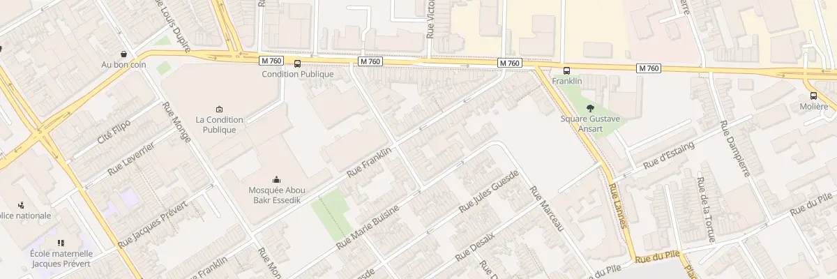Plan du 116 Rue Franklin à Roubaix