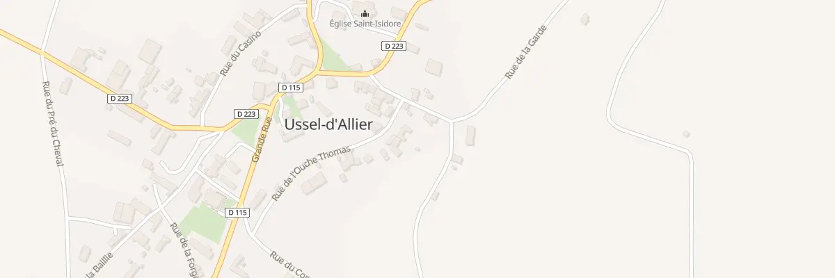 Plan du 3 Rue de l’Ouche Thomas à Ussel-d’Allier