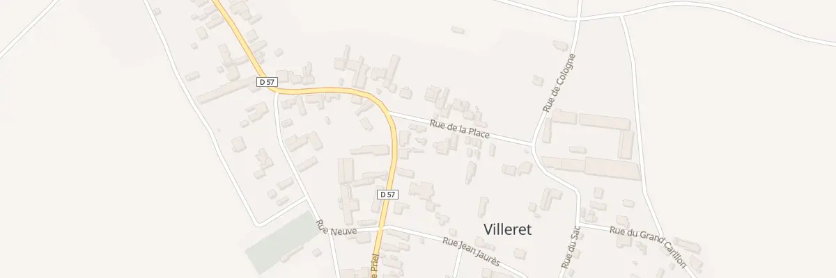 Plan du 2 Rue de la Place à Villeret