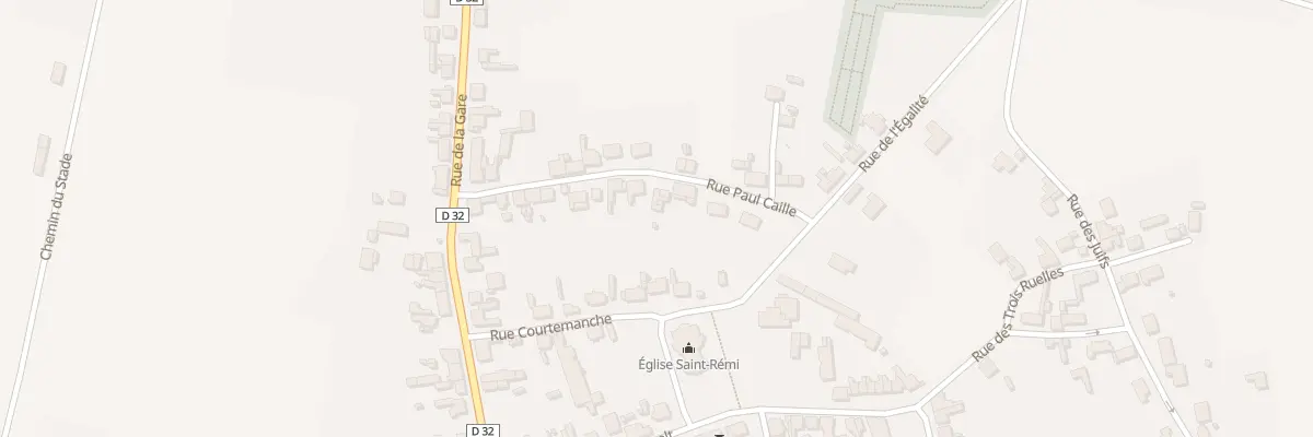 Plan du 12B Rue Paul Caille à Flavy-le-Martel