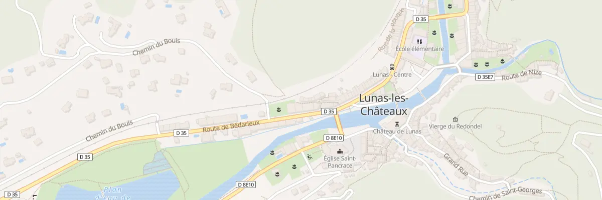 Plan du 5218 Le Village à Lunas-les-Châteaux