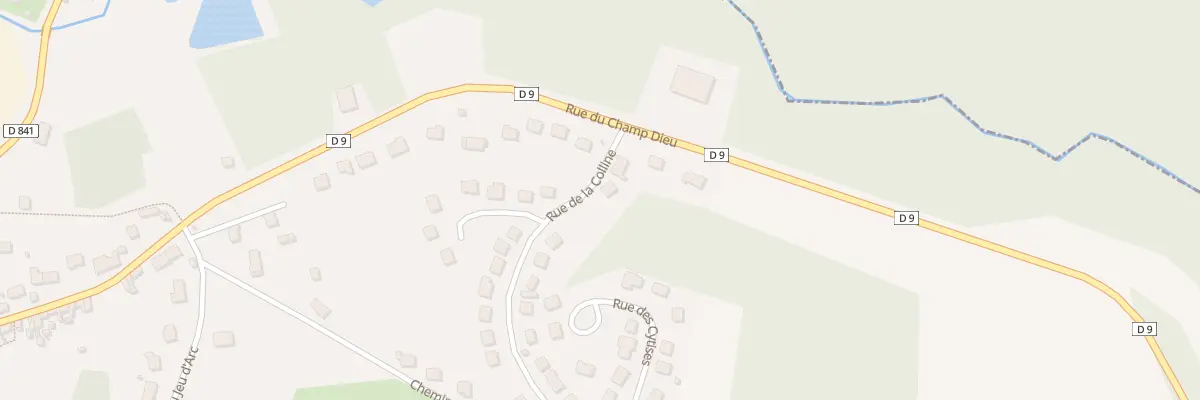 Plan du 3 Rue de la Colline à Gandelu