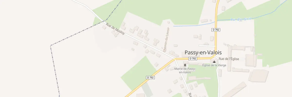 Plan du 6 Rue de Mosloy à Passy-en-Valois