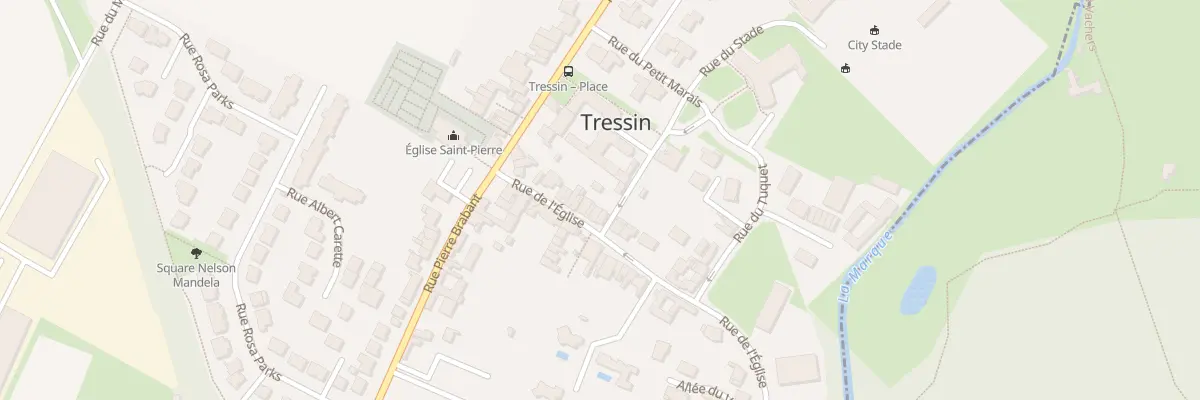 Plan du 15 Rue de L Eglise à Tressin
