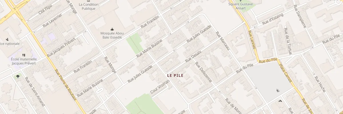 Plan du 330 Rue Jules Guesde à Roubaix