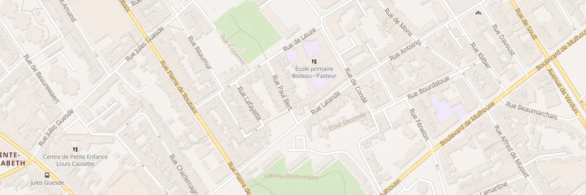 Plan du 27 Rue Paul Bert à Roubaix