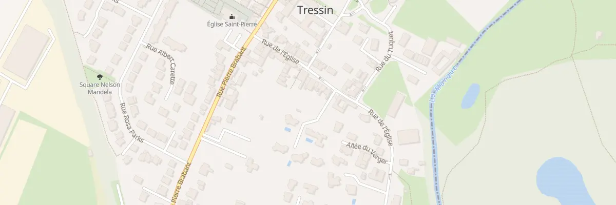 Plan du 12 Rue de L Eglise à Tressin