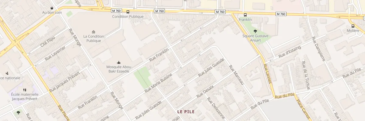Plan du 115 Rue Marie Buisine à Roubaix
