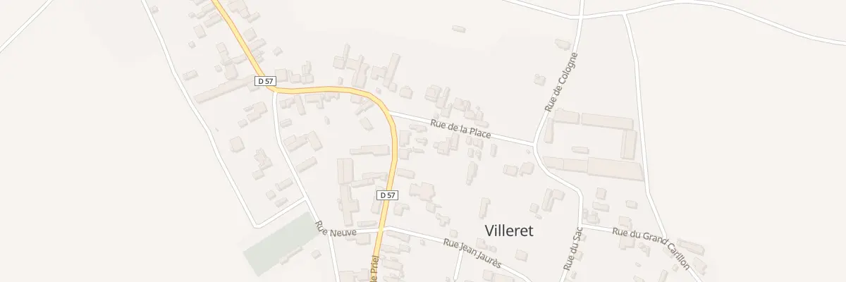 Plan du 4 Rue de la Place à Villeret