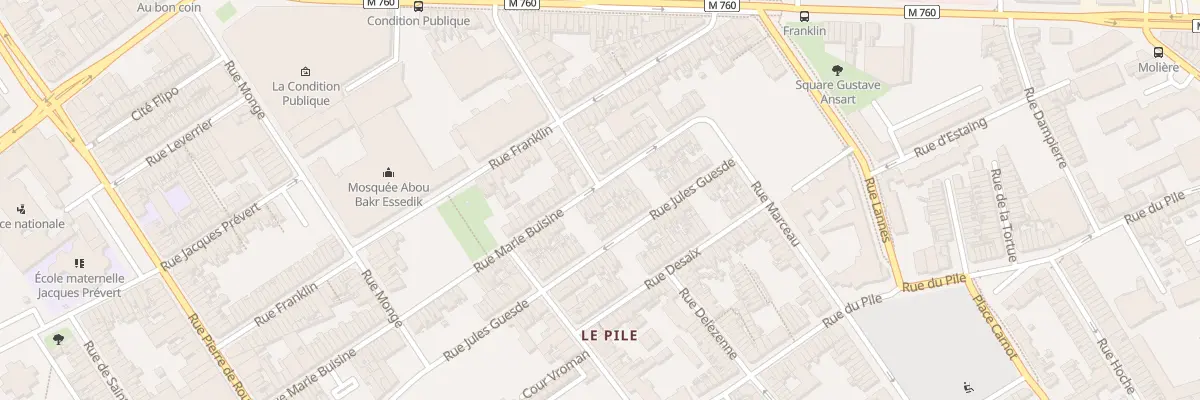 Plan du 120 Rue Marie Buisine à Roubaix
