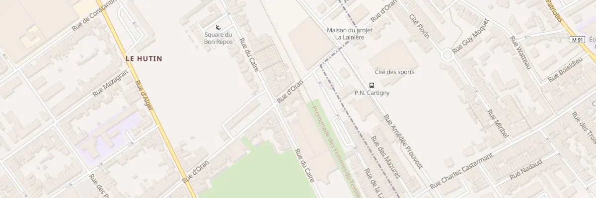 Plan du 196 Rue d’Oran à Roubaix