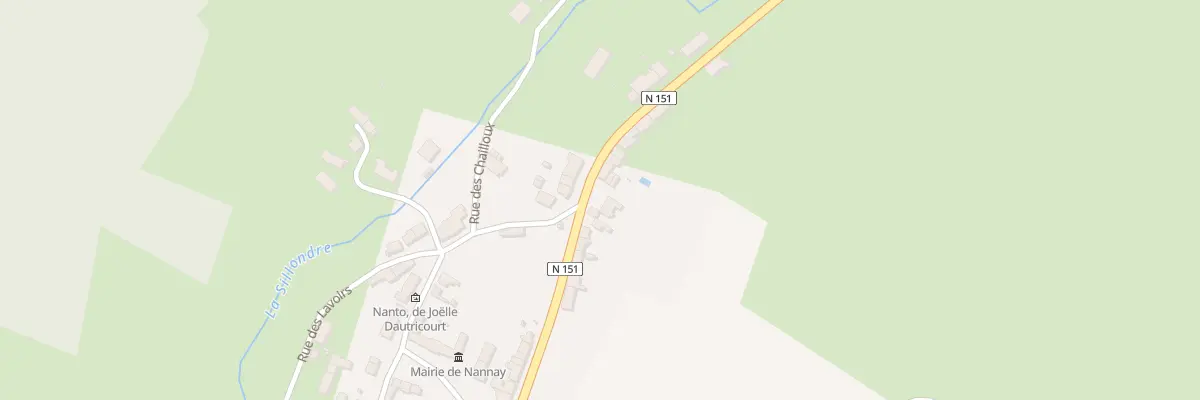 Plan du 13 Rte de Vezelay à Nannay