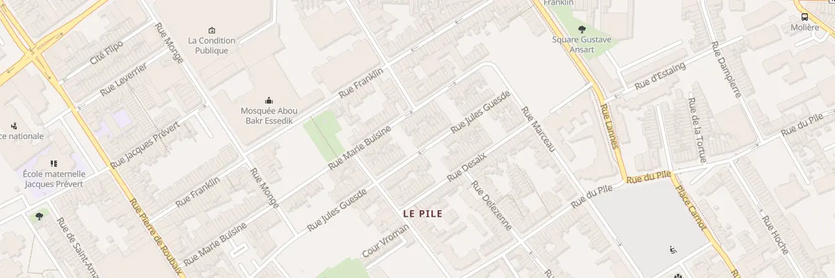 Plan du 373 Rue Jules Guesde à Roubaix