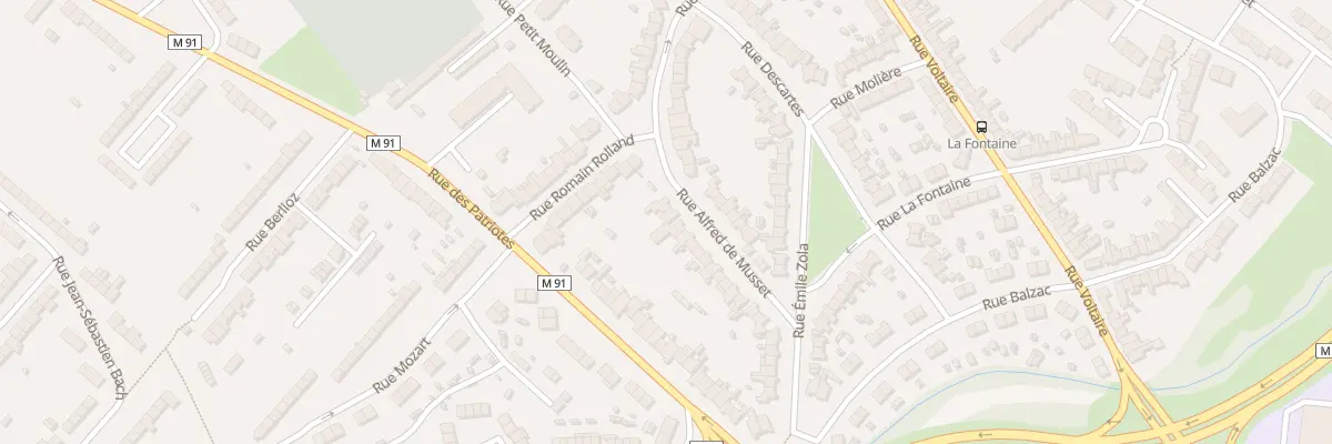 Plan du 25 Rue Alfred De Musset à Wattrelos