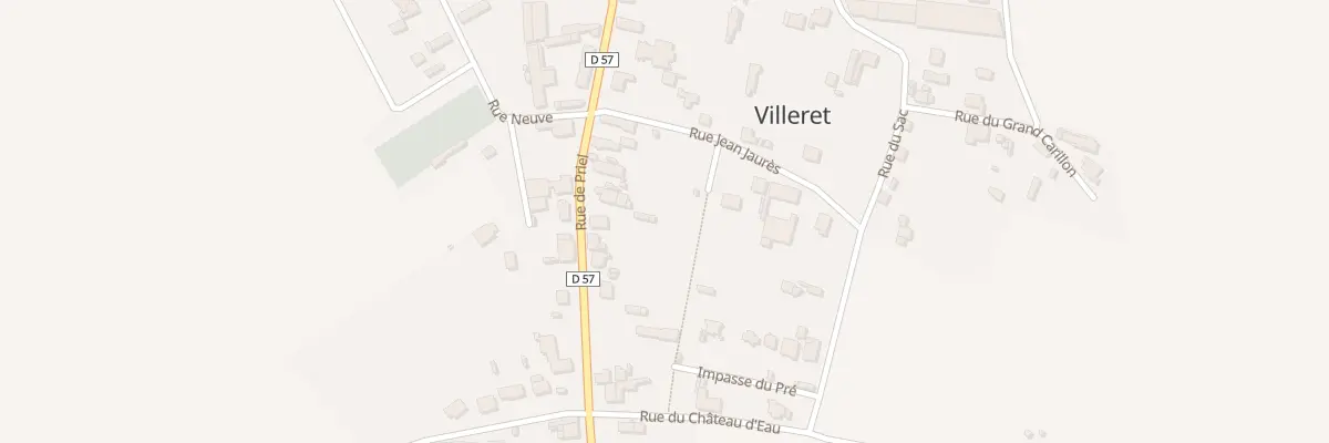 Plan du 17 Rue de Priel à Villeret