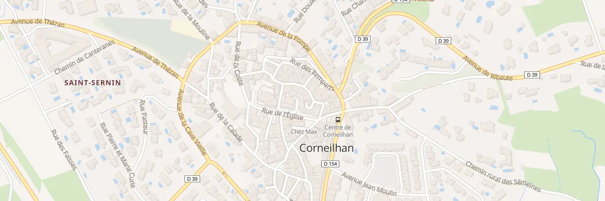 Plan du 6 Rue du Château à Corneilhan