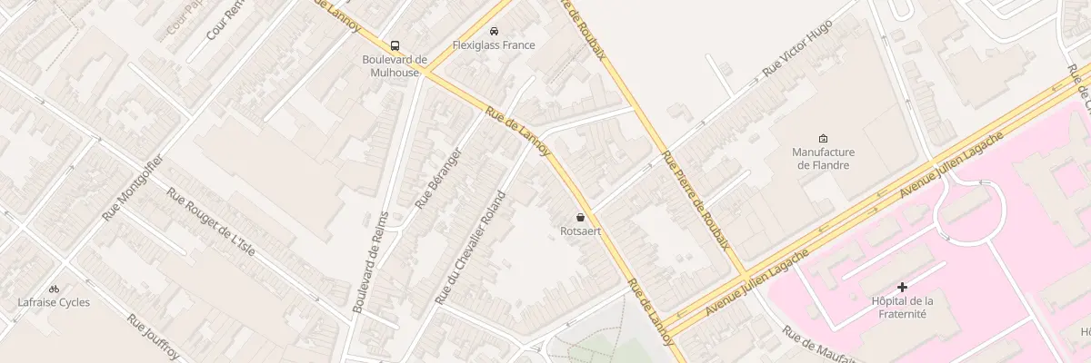 Plan du 370 Rue de Lannoy à Roubaix