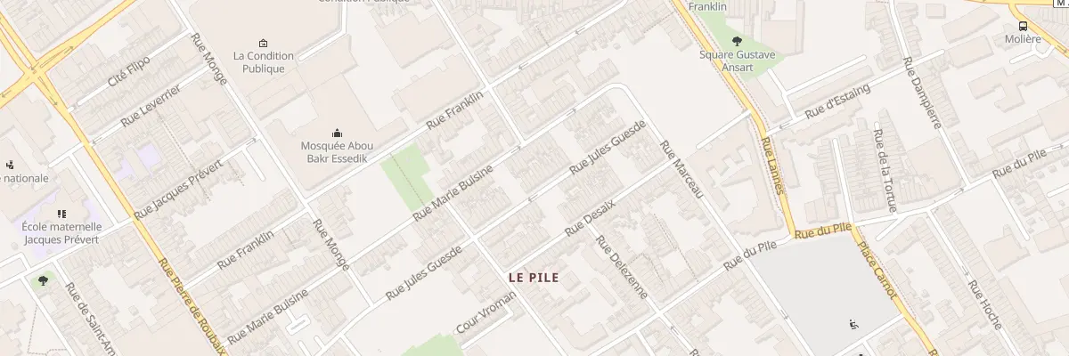 Plan du 377 Rue Jules Guesde à Roubaix