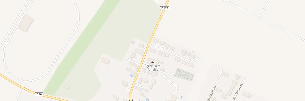Plan du 1 Rue des Hortensias à Clerlande