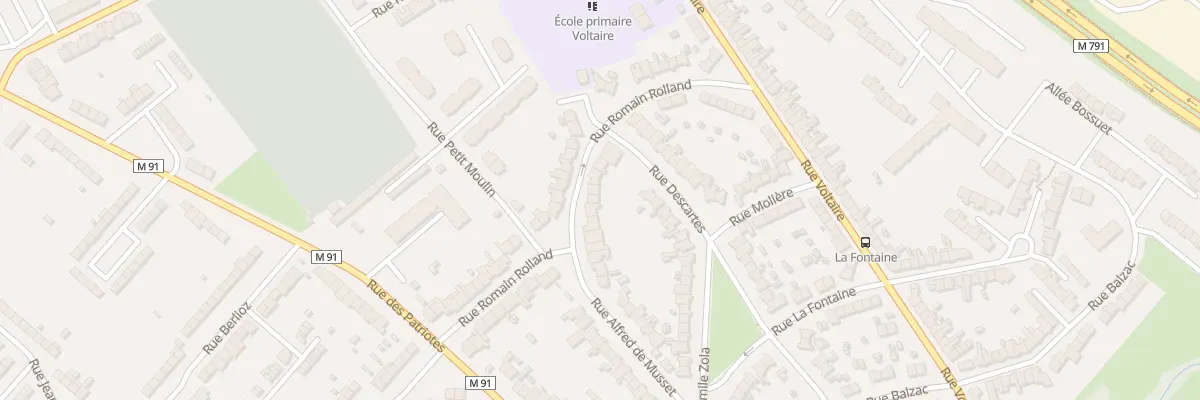 Plan du 26 Rue Romain Rolland à Wattrelos