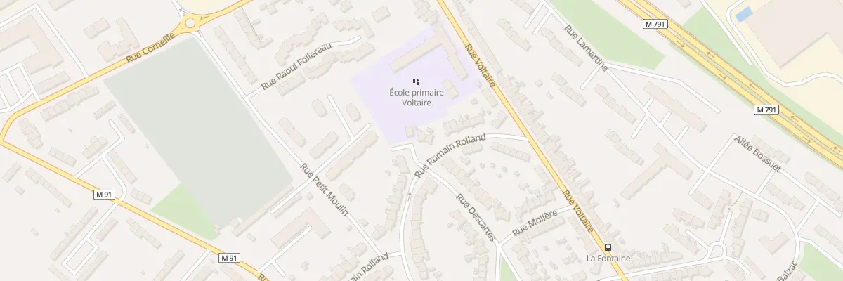 Plan du 45 Rue Romain Rolland à Wattrelos