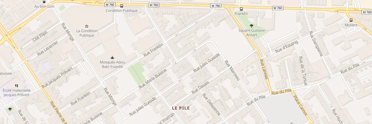 Plan du 130 Rue Marie Buisine à Roubaix