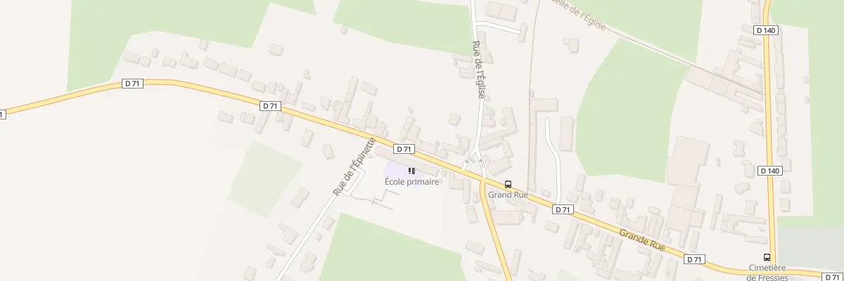 Plan du 60 Rue d’Aubencheul à Fressies
