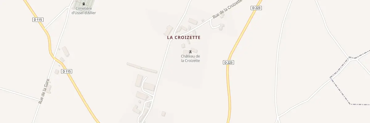 Plan du 20 Rue de la Croizette à Ussel-d’Allier