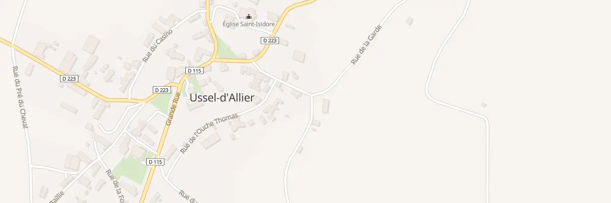 Plan du 12 Rue de la Garde à Ussel-d’Allier