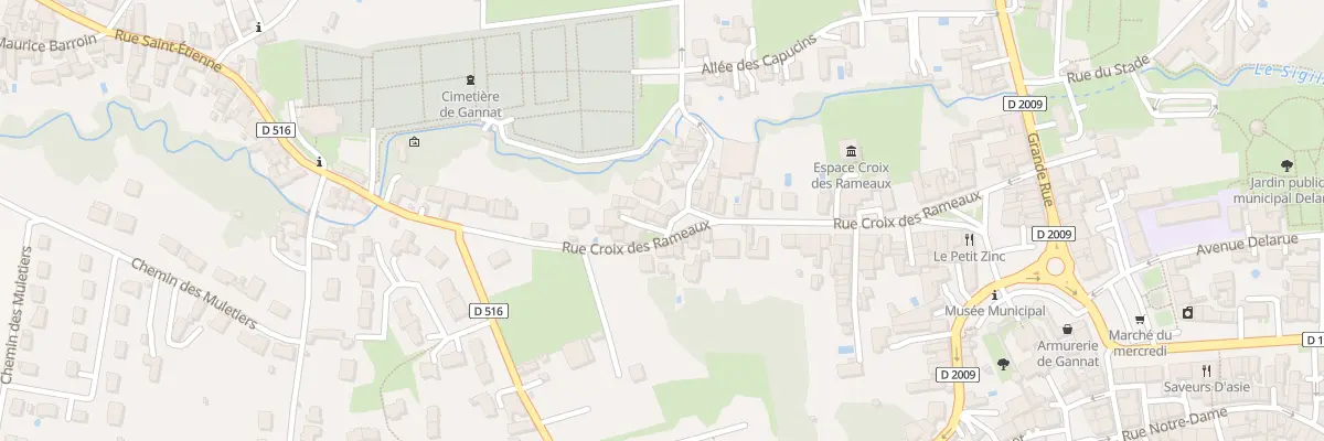Plan du 36 Rue Croix des Rameaux à Gannat
