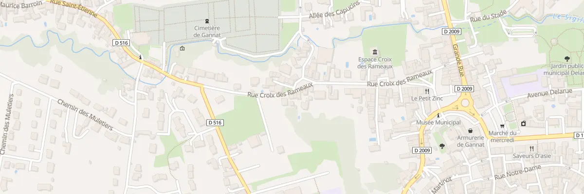 Plan du 51 Rue Croix des Rameaux à Gannat