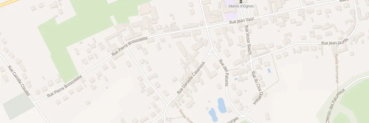 Plan du 10 Rue Danielle Casanova à Ognes