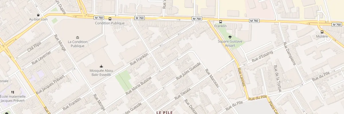 Plan du 125 Rue Marie Buisine à Roubaix