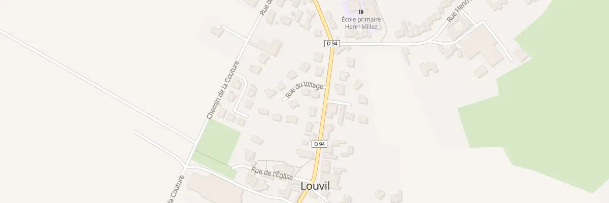 Plan du 3 Rue du Village à Louvil