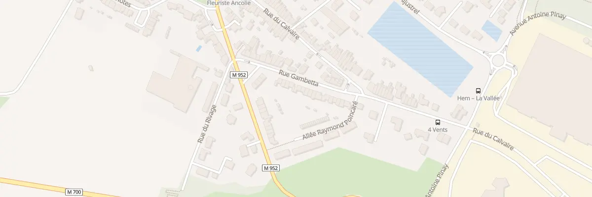 Plan du 10 Rue Gambetta à Hem