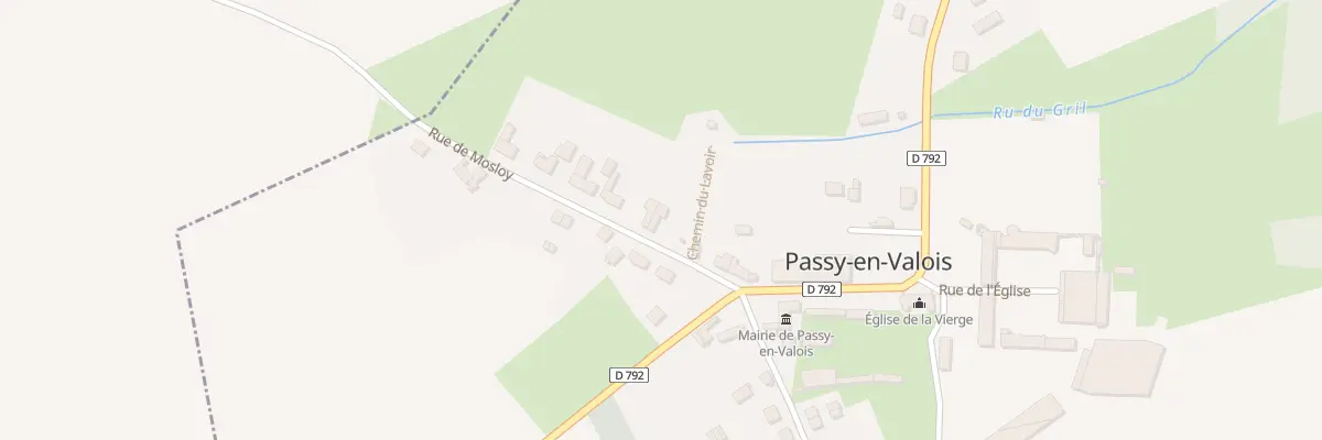 Plan du 5 Rue de Mosloy à Passy-en-Valois
