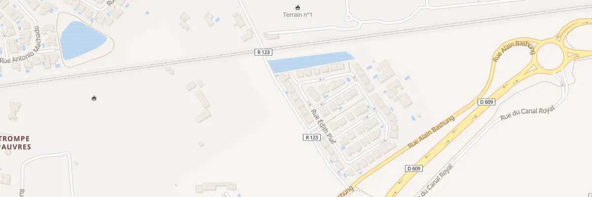 Plan du 147 Rue Edith Piaf à Béziers