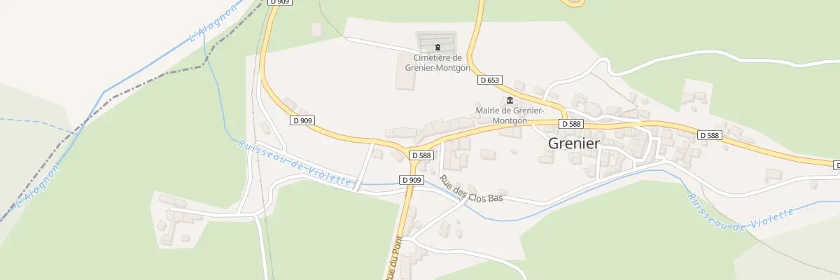 Plan du 3 Rte de Brioude à Grenier-Montgon