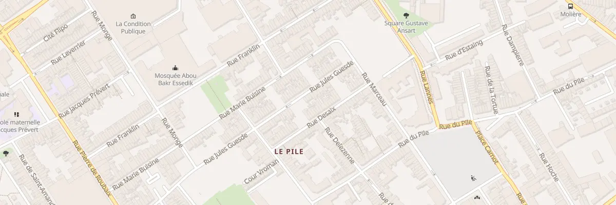 Plan du 352 Rue Jules Guesde à Roubaix