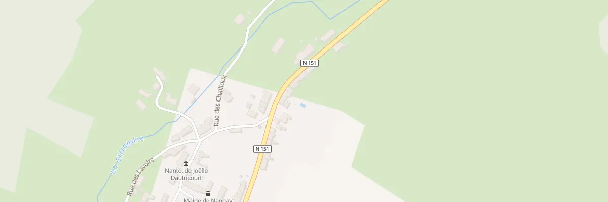 Plan du 9 Rte de Vezelay à Nannay