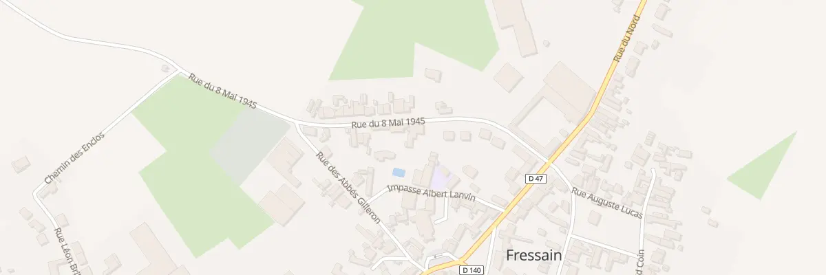 Plan du 140 Rue du 8 Mai 1945 à Fressain