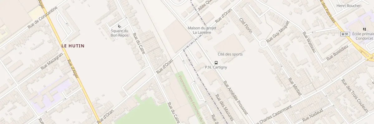 Plan du 212 Rue d’Oran à Roubaix