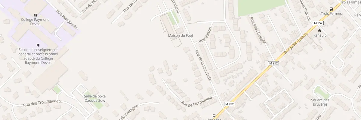 Plan du 37 Rue de la Lionderie à Hem