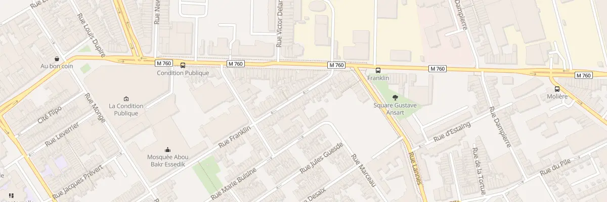Plan du 148 Rue Franklin à Roubaix