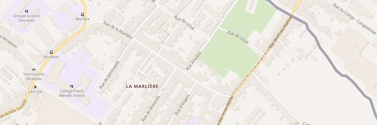 Plan du 3 Rue Ampère à Tourcoing