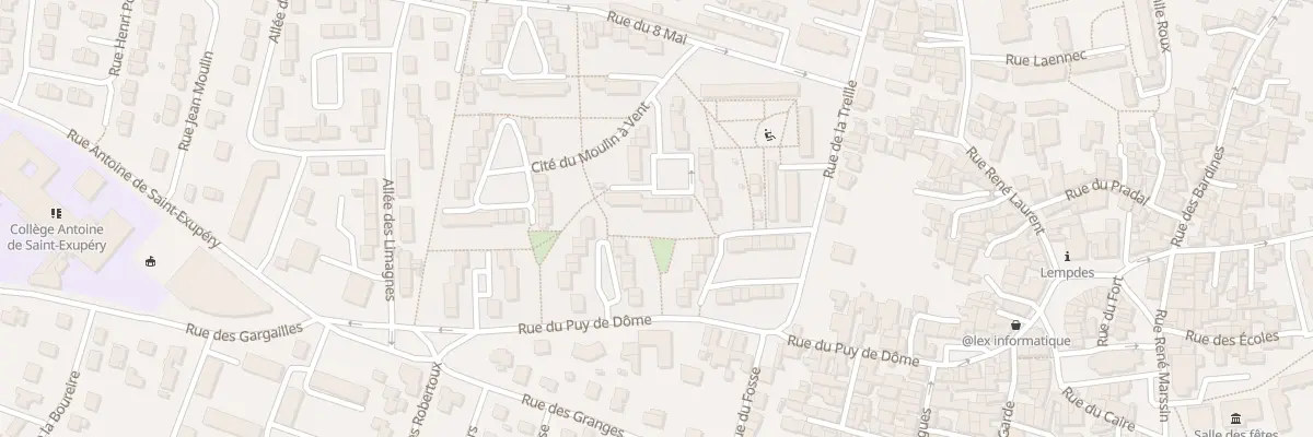 Plan du 123 Cité du Moulin à Vent à Lempdes