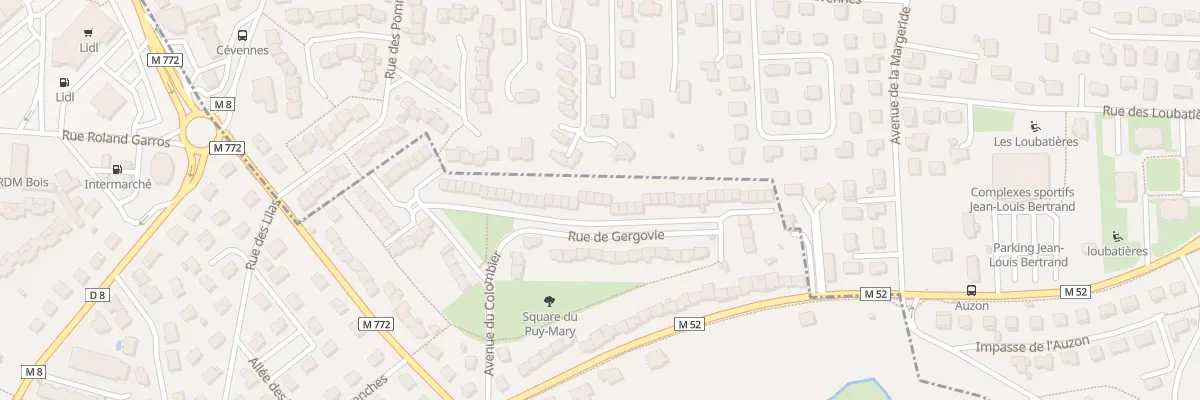 Plan du 39 Rue de Bellevue au Cendre