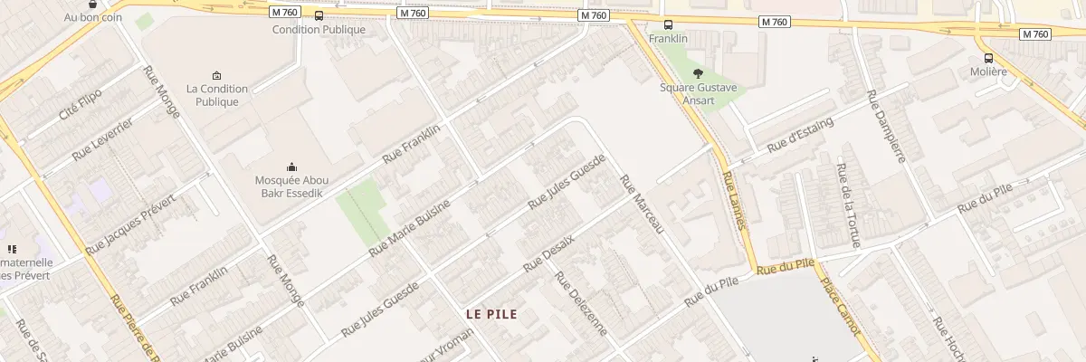 Plan du 403 Rue Jules Guesde à Roubaix