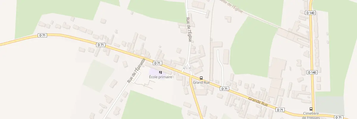 Plan du 23 Rue de l’Eglise à Fressies