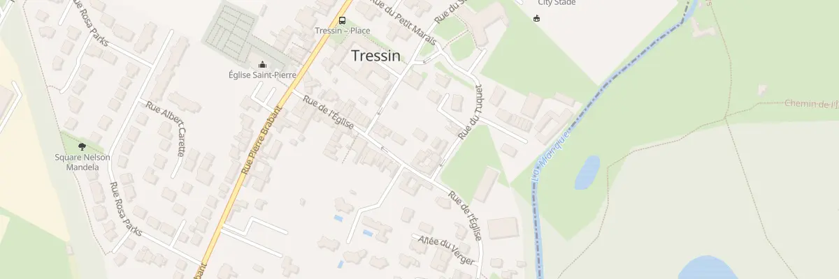 Plan du 23 Rue de L Eglise à Tressin